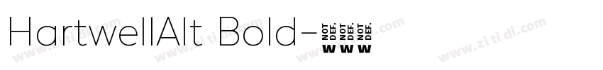 HartwellAlt Bold字体转换